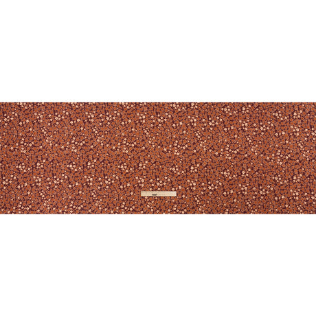 Stretch Cotton Twill Print - Burgundy, Rust and Peach Floral - Mood Exclusive September Sprouts