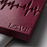Greyas Polycarbonate Chocolate Mold, Heartbeat Bar by Luis Amado, 3 Cavities