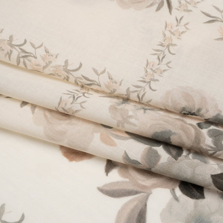 Mood Exclusive Cream Prosaic Petals Cotton Voile Panel