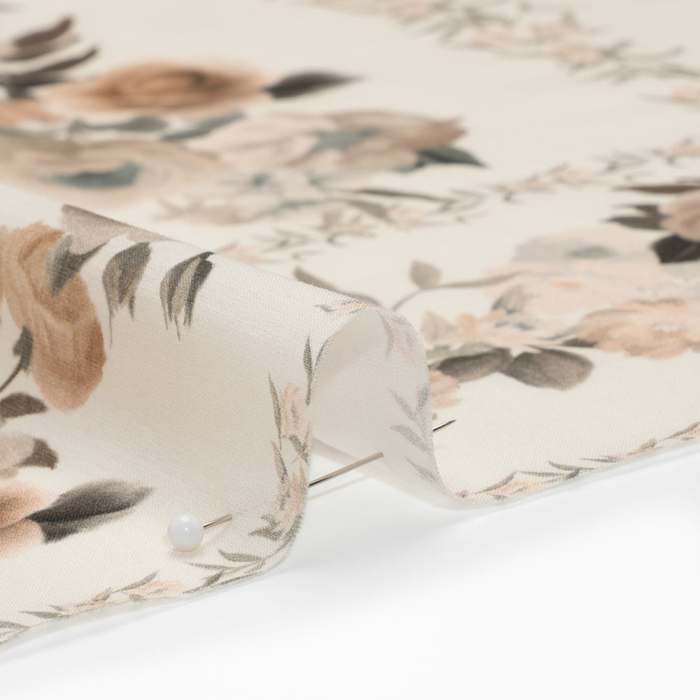Mood Exclusive Cream Prosaic Petals Cotton Voile Panel