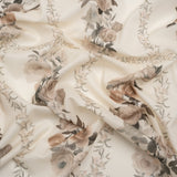 Mood Exclusive Cream Prosaic Petals Cotton Voile Panel