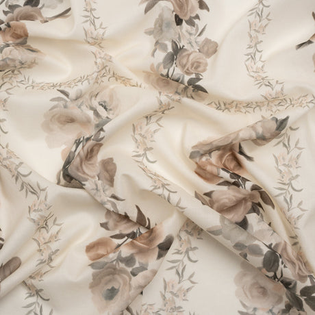 Mood Exclusive Cream Prosaic Petals Cotton Voile Panel