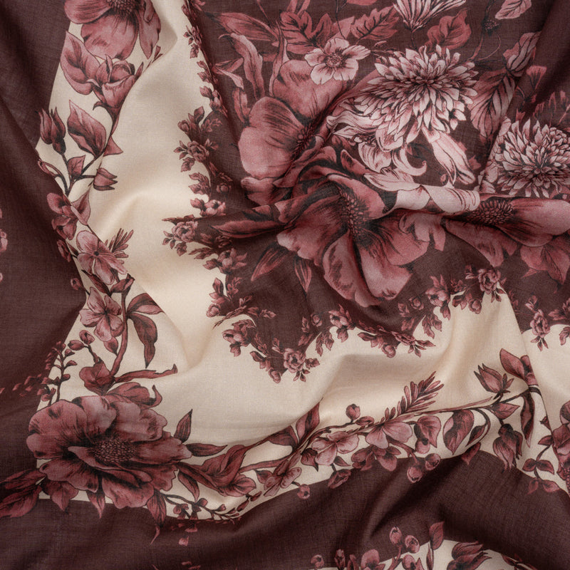Mood Exclusive Monochrome Mulberry Tapestry Cotton Voile Panel