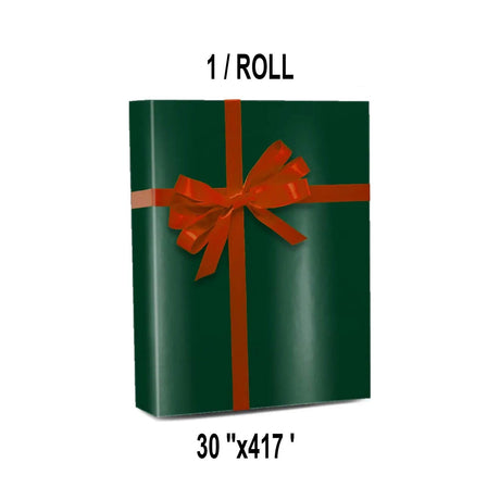 Elegant Solid Wrapping Paper 30" x 417' 60 lbs for Large Gifts