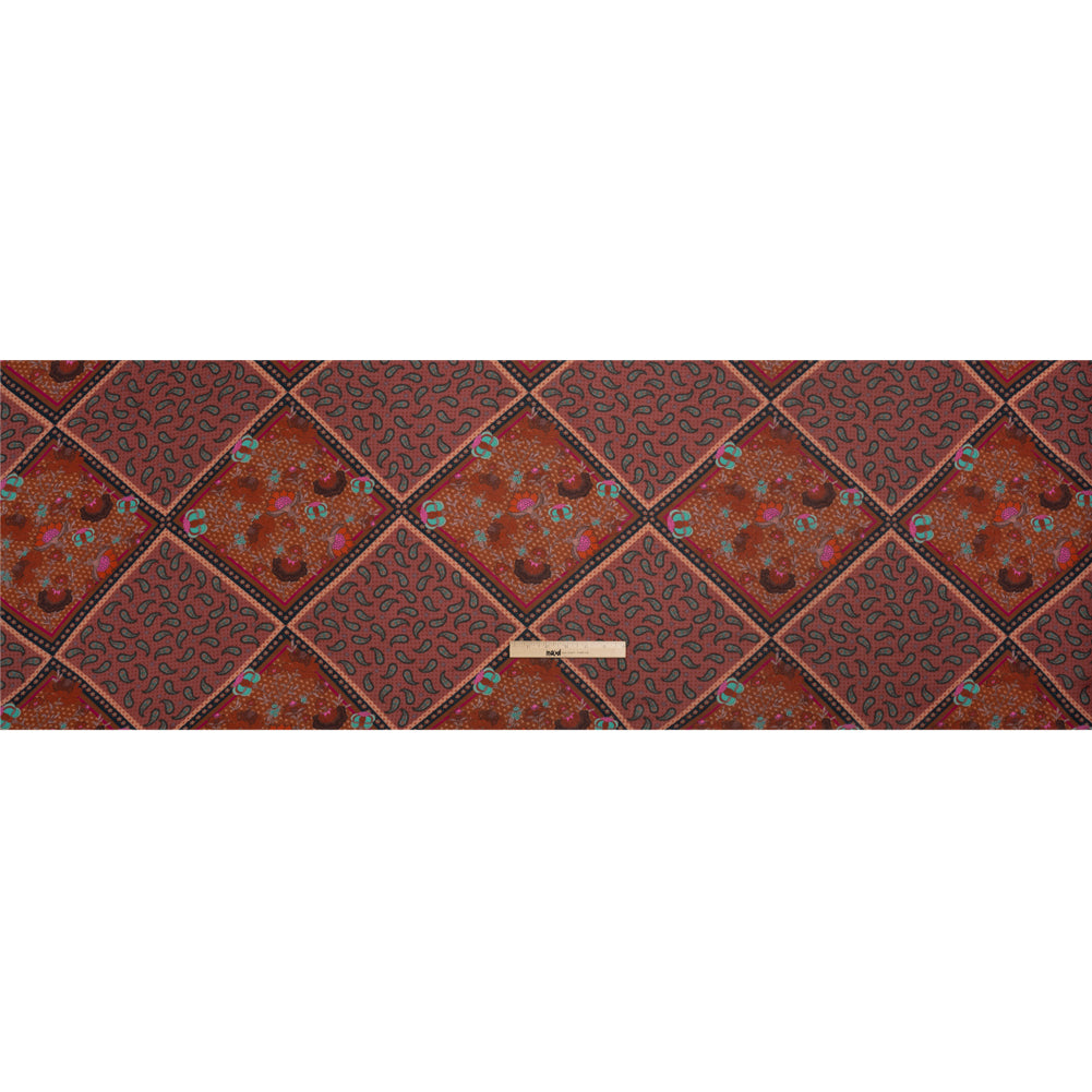 Mood Exclusive Red Busy in Bloom Viscose Georgette