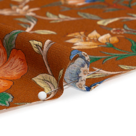 Mood Exclusive Brown Musee des Fleurs Viscose Georgette