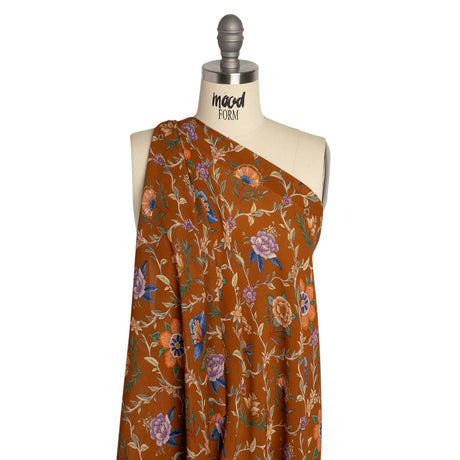 Mood Exclusive Brown Musee des Fleurs Viscose Georgette