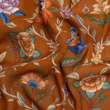 Mood Exclusive Brown Musee des Fleurs Viscose Georgette