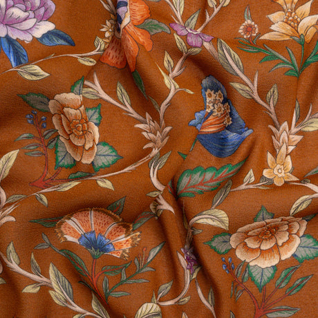 Mood Exclusive Brown Musee des Fleurs Viscose Georgette