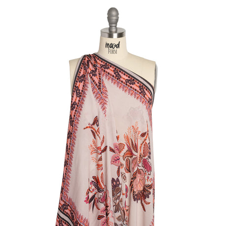 Mood Exclusive Berry Boughs Viscose Georgette Panel