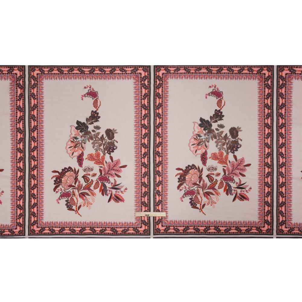 Mood Exclusive Berry Boughs Viscose Georgette Panel
