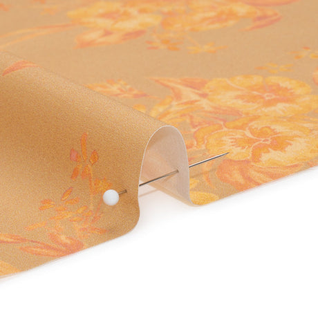 Stretch Cotton Poplin Print - Beige and Yellow Floral - Mood Exclusive Easy Eleanor