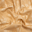 Stretch Cotton Poplin Print - Beige Flowers and Dotted Lines - Mood Exclusive Errands of Bees