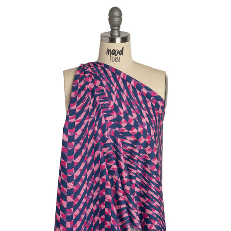 Mood Exclusive Pink Picnic Pantomime Stretch Cotton Poplin