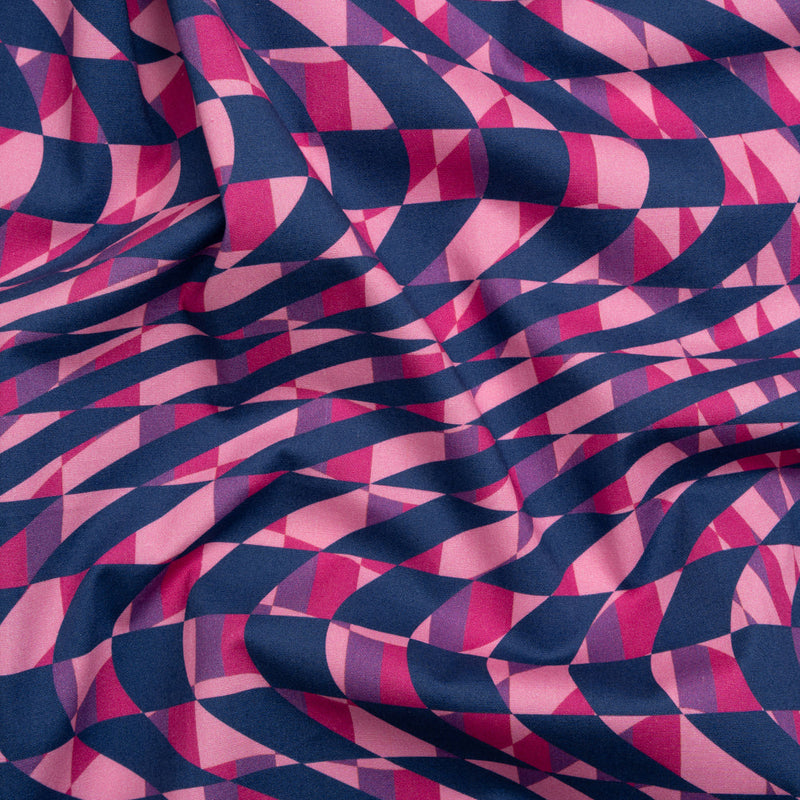 Mood Exclusive Pink Picnic Pantomime Stretch Cotton Poplin