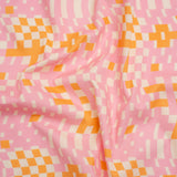 Mood Exclusive Pink Stay Wavy Baby Stretch Cotton Poplin