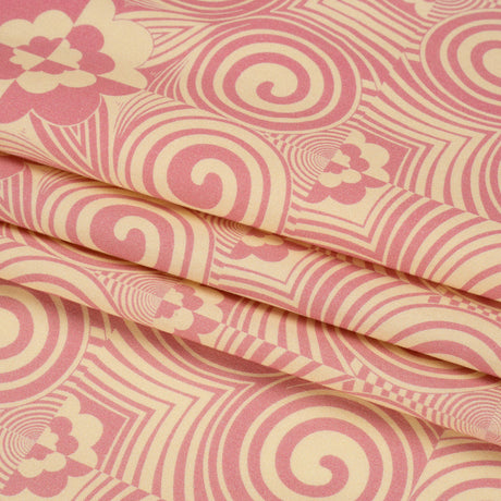 Mood Exclusive Pink Artsy Aesthetic Stretch Cotton Poplin