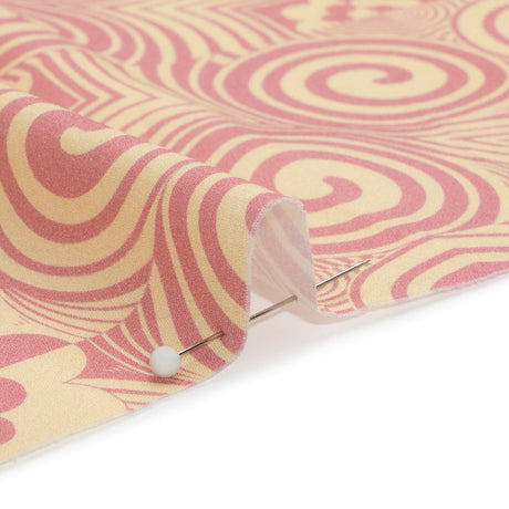 Mood Exclusive Pink Artsy Aesthetic Stretch Cotton Poplin