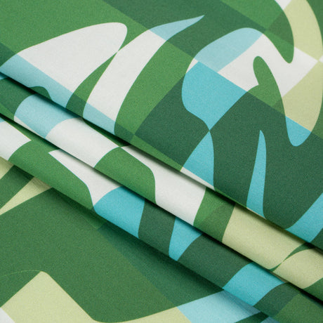 Mood Exclusive Green Game of Haze Stretch Cotton Poplin