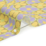 Mood Exclusive Lemon Cyber Checkers Stretch Cotton Poplin