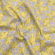 Mood Exclusive Lemon Cyber Checkers Stretch Cotton Poplin