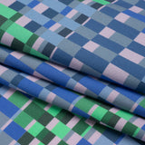 Mood Exclusive Blue Fruit Basket Fete Stretch Cotton Poplin