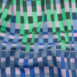 Mood Exclusive Blue Fruit Basket Fete Stretch Cotton Poplin