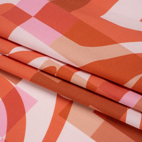 Mood Exclusive Red Game of Haze Stretch Cotton Poplin