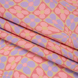Mood Exclusive Bubblegum Cyber Checkers Stretch Cotton Poplin