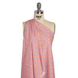 Mood Exclusive Bubblegum Cyber Checkers Stretch Cotton Poplin