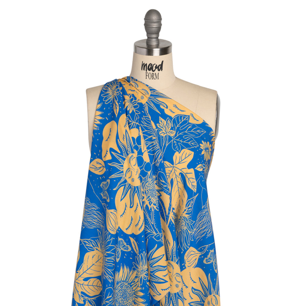 Mood Exclusive Blue Your Solar Self Viscose Twill