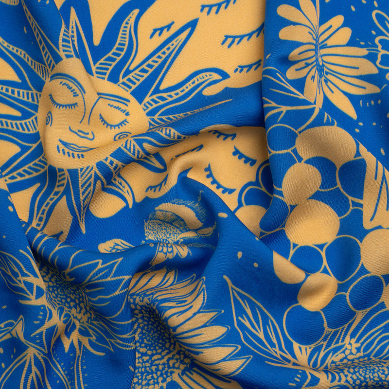 Mood Exclusive Blue Your Solar Self Viscose Twill