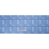 Stretch Cotton Twill Print - Blue Lines in Blocks - Mood Exclusive Structurally Sound