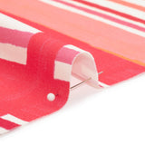 Stretch Cotton Twill Print - Pink and White Stripe Blocks - Mood Exclusive Candy Cane Window Pane