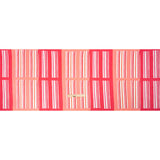 Stretch Cotton Twill Print - Pink and White Stripe Blocks - Mood Exclusive Candy Cane Window Pane