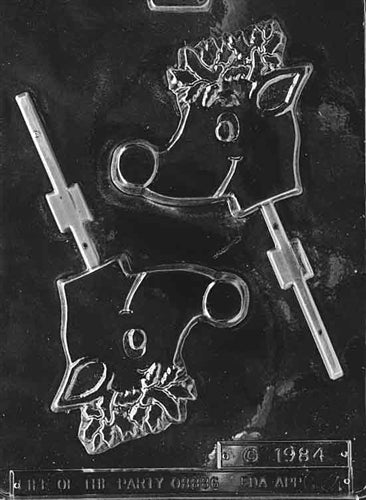 Large Reindeer Lolly Chocolate Mold
