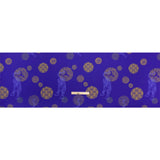 Recycled Polyester Twill Print - Blue and Yellow Tigers and Circles - Mood Exclusive Last Known Survivor
