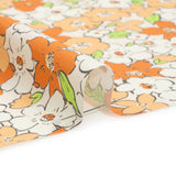 Mood Exclusive White Clementine Fields Cotton Poplin
