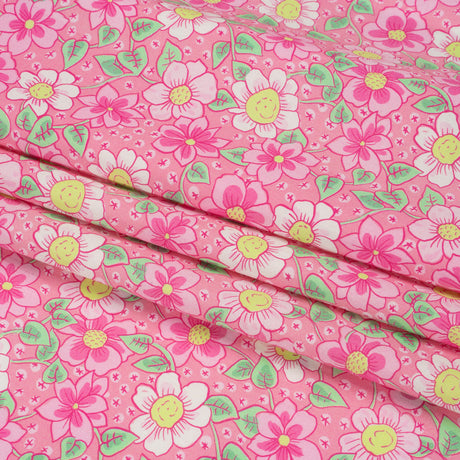 Mood Exclusive Pink Daisy Dipper Cotton Poplin