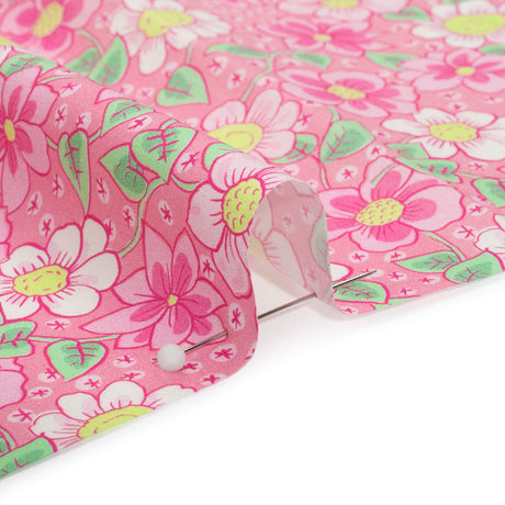 Mood Exclusive Pink Daisy Dipper Cotton Poplin