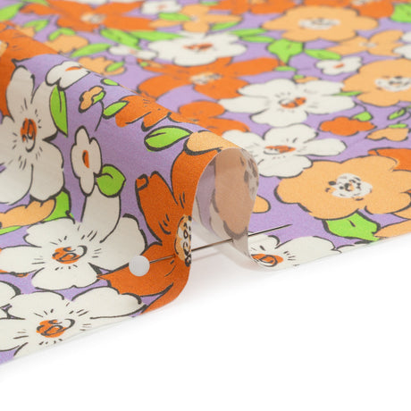 Mood Exclusive Lavender Clementine Fields Cotton Poplin