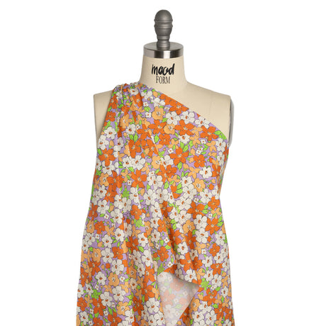Mood Exclusive Lavender Clementine Fields Cotton Poplin