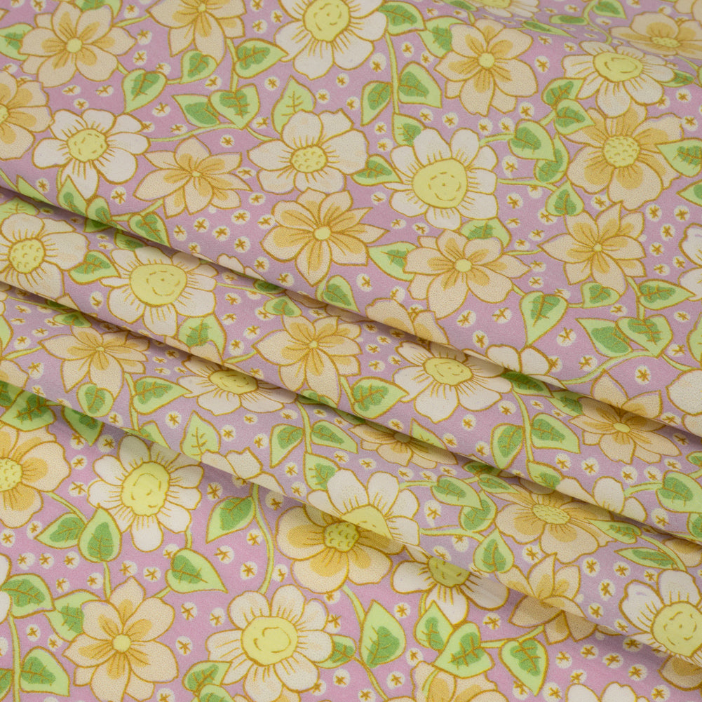 Mood Exclusive Lilac Daisy Dipper Cotton Poplin