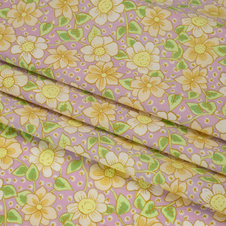Mood Exclusive Lilac Daisy Dipper Cotton Poplin