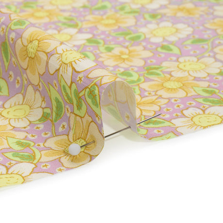 Mood Exclusive Lilac Daisy Dipper Cotton Poplin