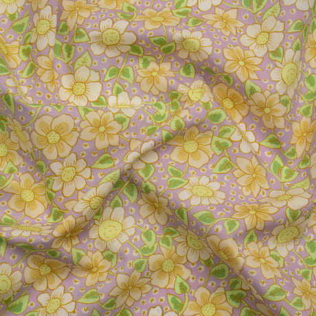 Mood Exclusive Lilac Daisy Dipper Cotton Poplin