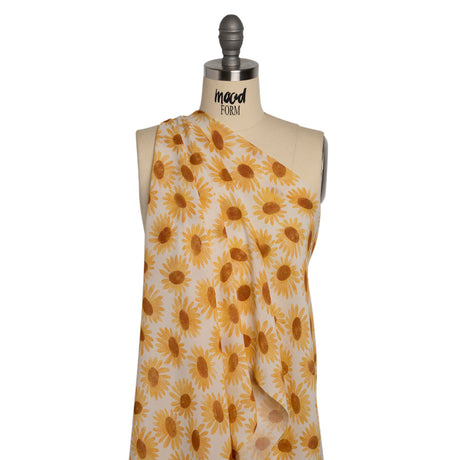 Mood Exclusive White Bit of Sun Viscose Georgette