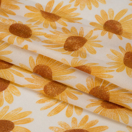 Mood Exclusive White Bit of Sun Viscose Georgette