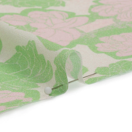 Mood Exclusive Lime Flowering Floor Viscose Georgette
