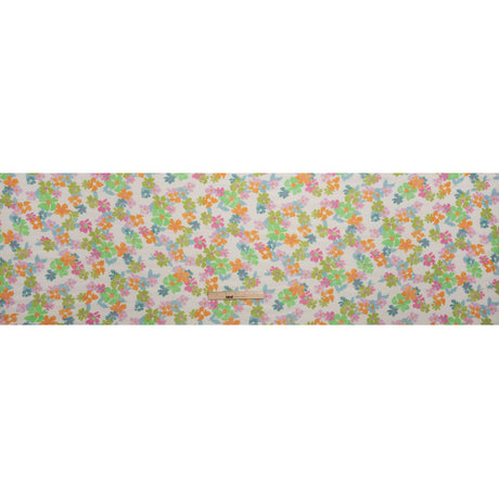 Mood Exclusive White Flirt with Flowers Viscose Georgette